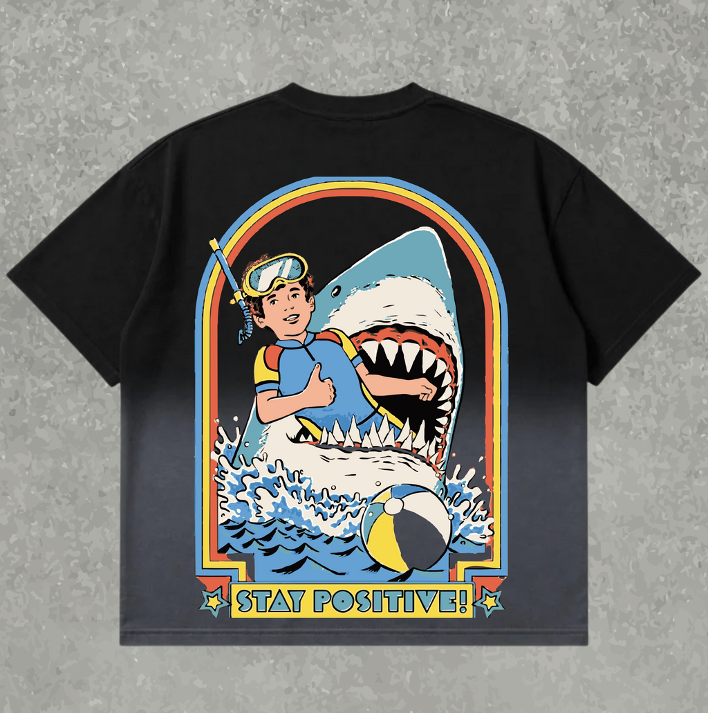 STAY POSITIVE — Oversized Tee