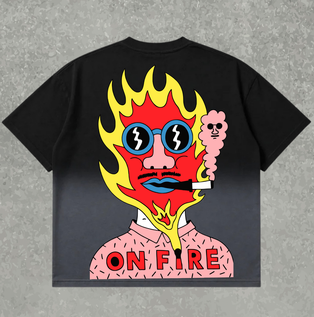ON FIRE — Oversized Tee