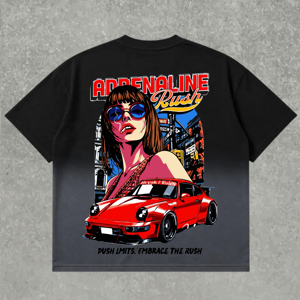 ADRENALINE RUSH — Oversized Tee