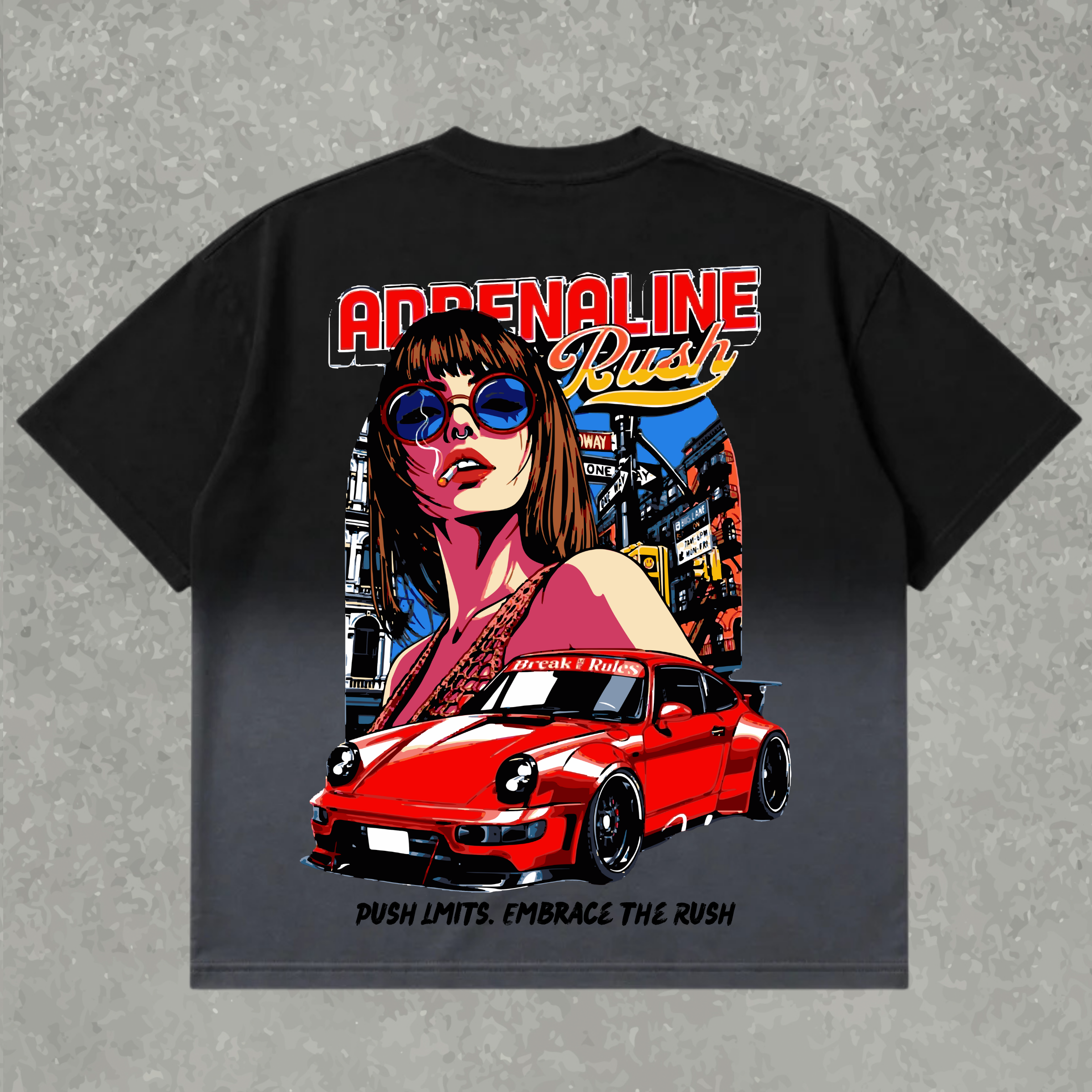 ADRENALINE RUSH — Oversized Tee