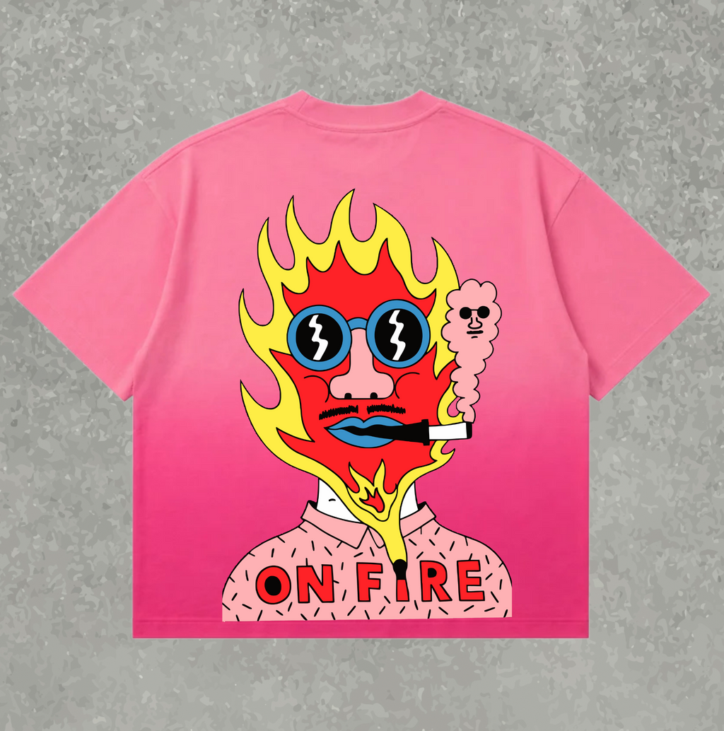 ON FIRE — Oversized Tee
