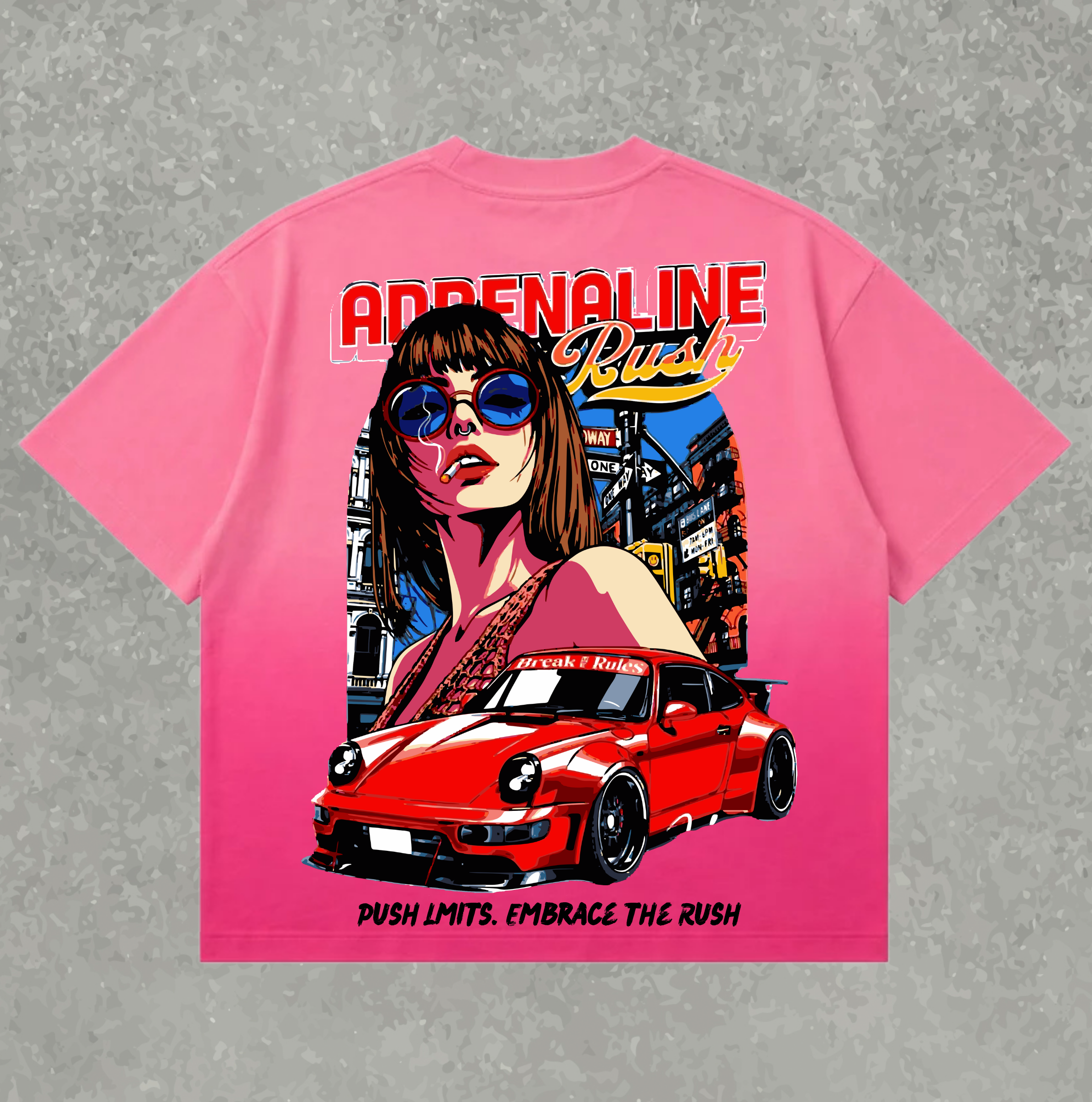 ADRENALINE RUSH — Oversized Tee