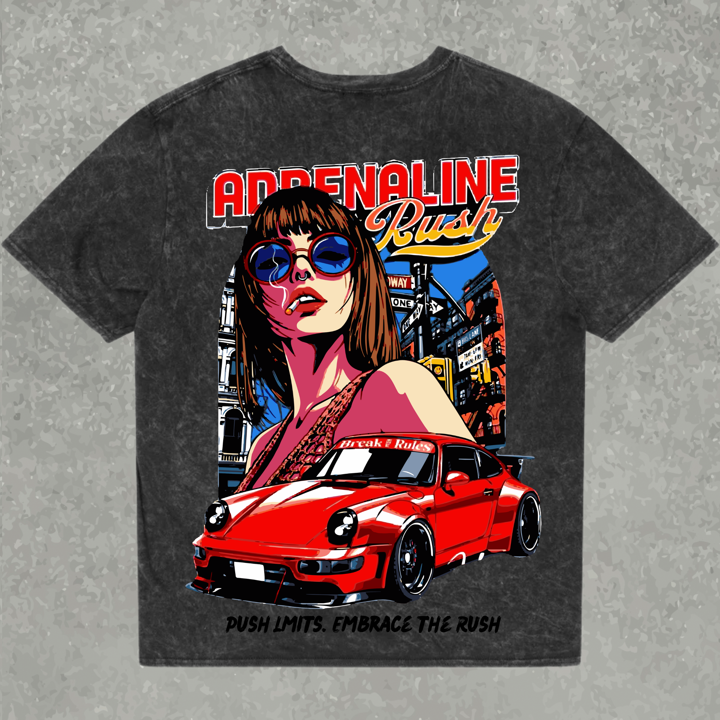 ADRENALINE RUSH — Oversized Tee