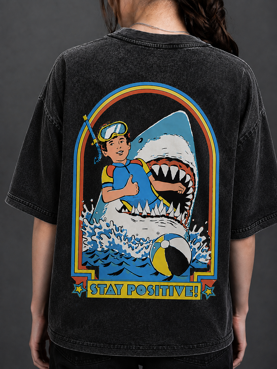 STAY POSITIVE — Oversized Tee