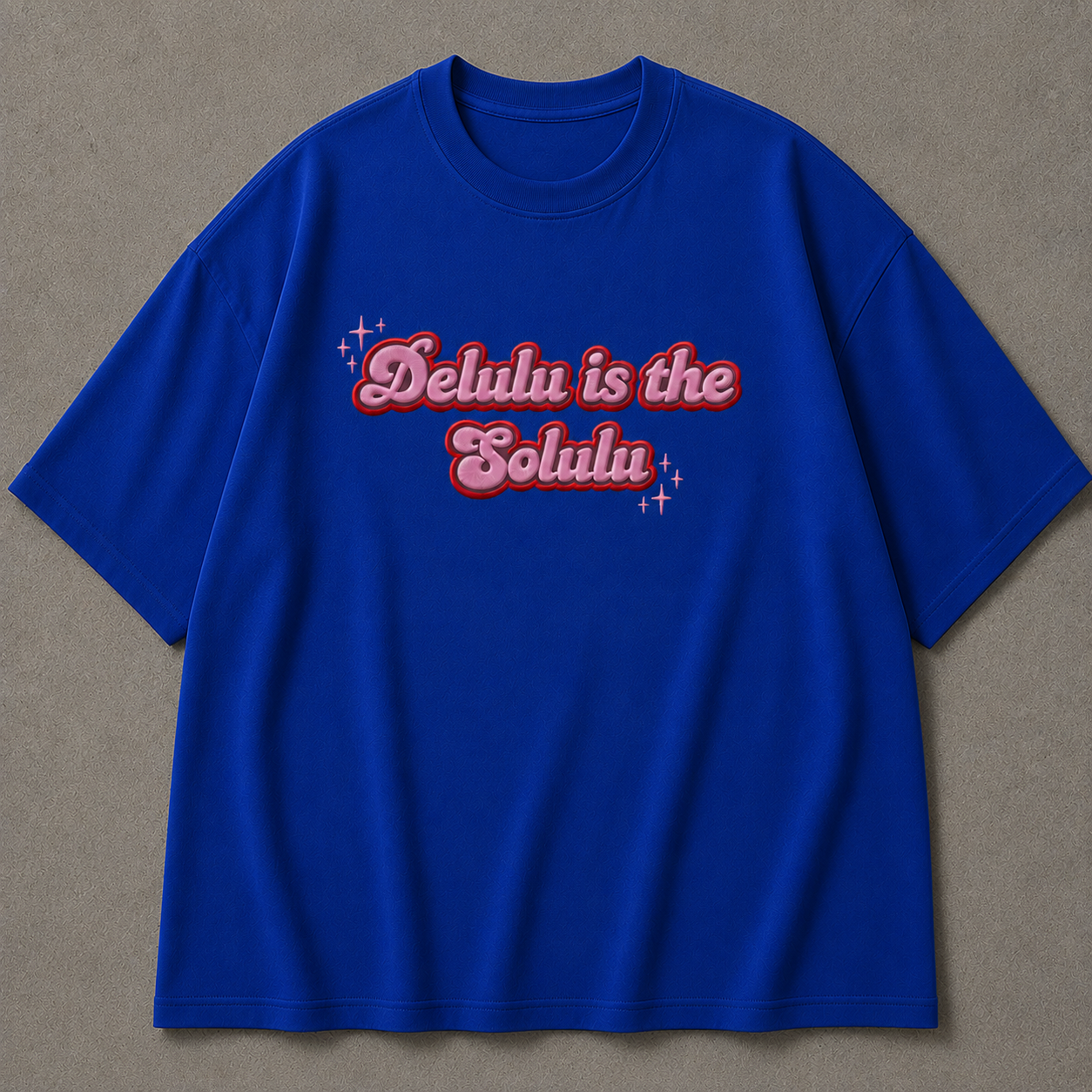 DELULU IS THE SOLULU  embroidered tee