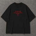 CHRONICALLY OVERSTIMULATED embroidered tee