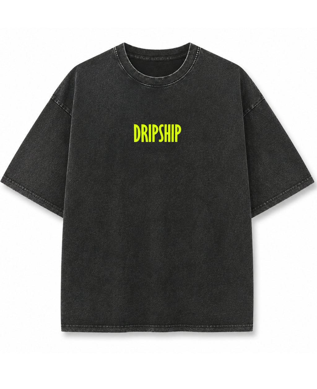 Vintage Fade Wash Oversized T-shirt Front Design